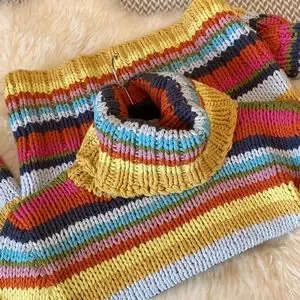 GAP | Sweaters | Vtg Gap Y2k Rainbow Turtleneck Sweater S